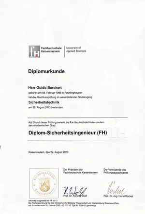 Diplom-Sicherheitsingenieur